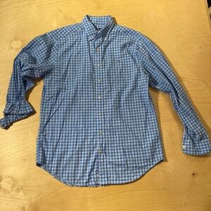 Vineyard Vines Blue Casual Button Down Slim Fit Whale Shirt Medium (NK)